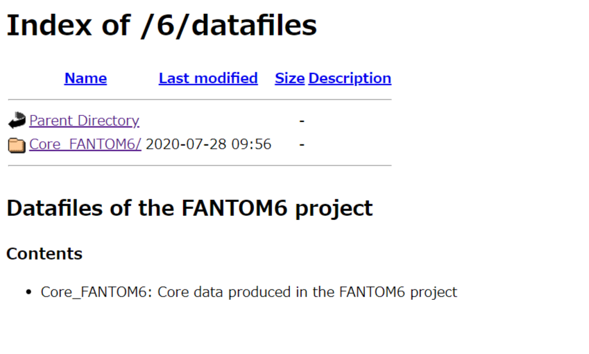 FANTOm6 datafiles